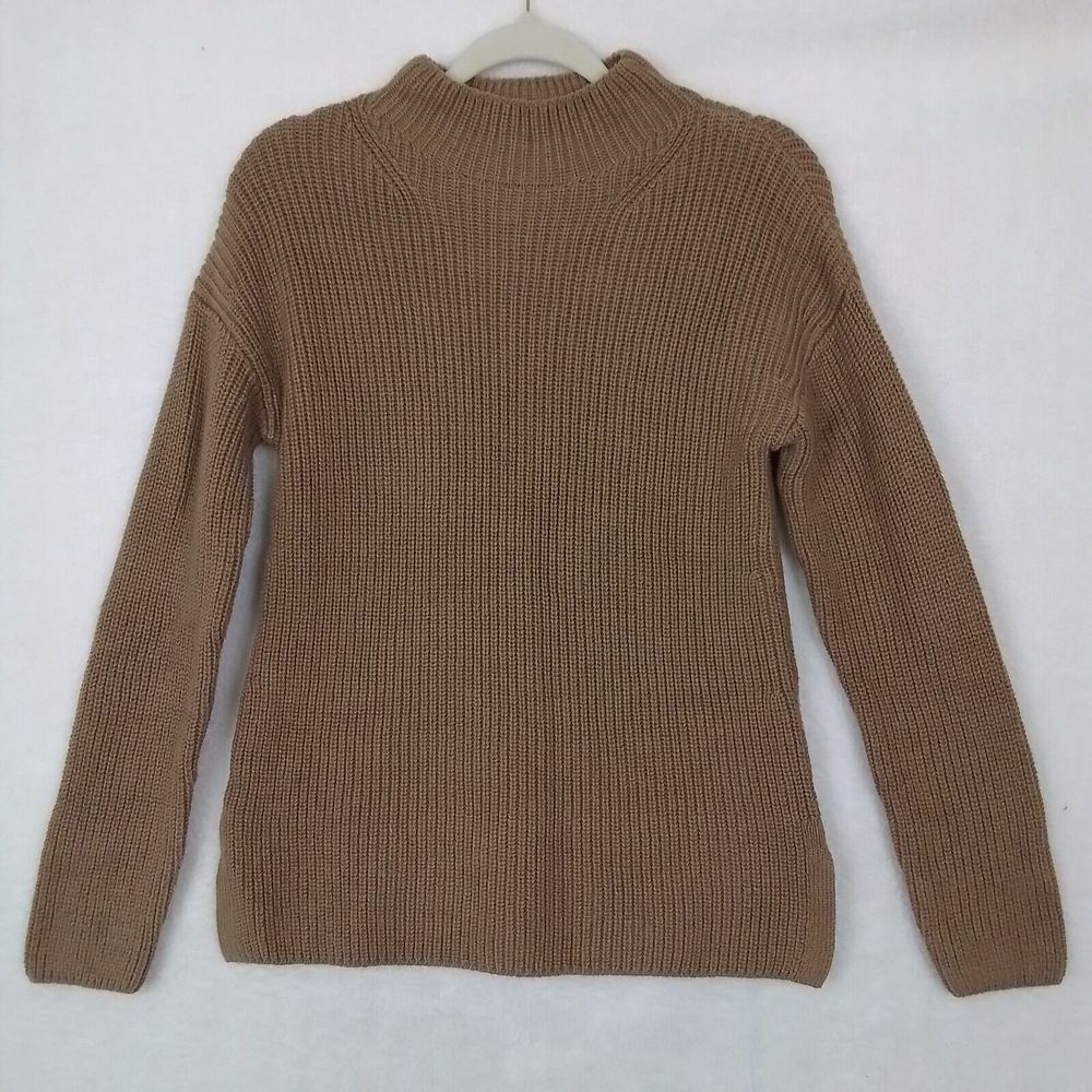 Banana Republic Cotton Blend Chunky Knit Sweater Size Small‎ in Brown